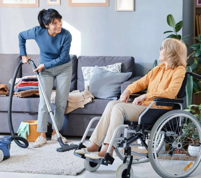 NDIS and DVA Cleaning Services team sanitising residential areas