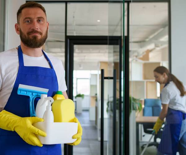 Medical Centre & Clinic Cleaning team disinfecting treatment areas