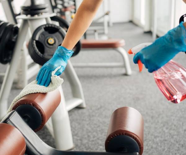 Professional gym and fitness centre cleaning services in Burnie with sanitized equipment