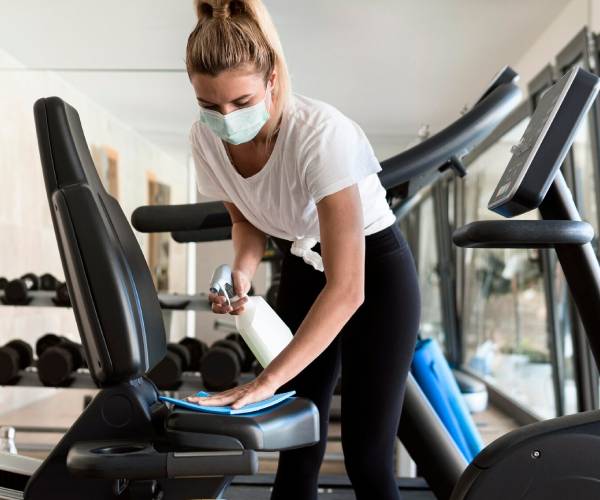 Commercial gym cleaning services in Burnie with deep cleaning and disinfection