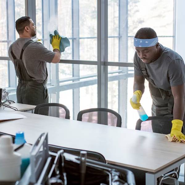 Professional office commercial cleaning service in Burnie with spotless workspace