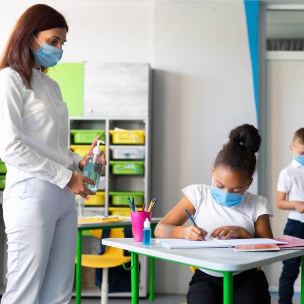 Classroom sanitization by expert school cleaning staff